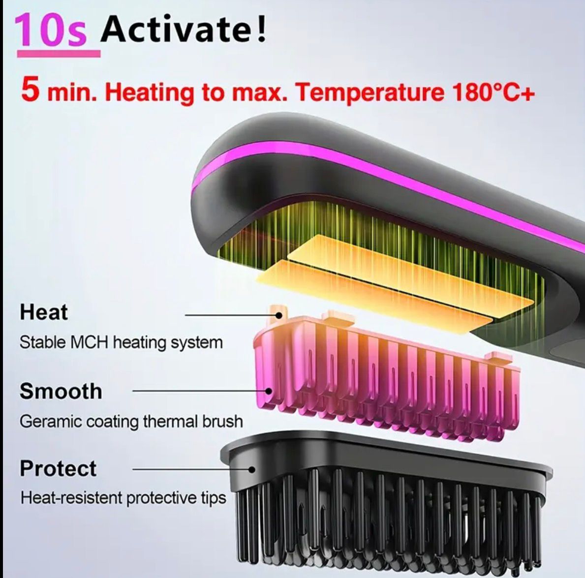 Hair Straightener Brush