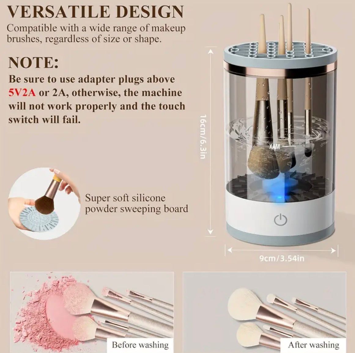 Electric Makeup Brush Cleaner