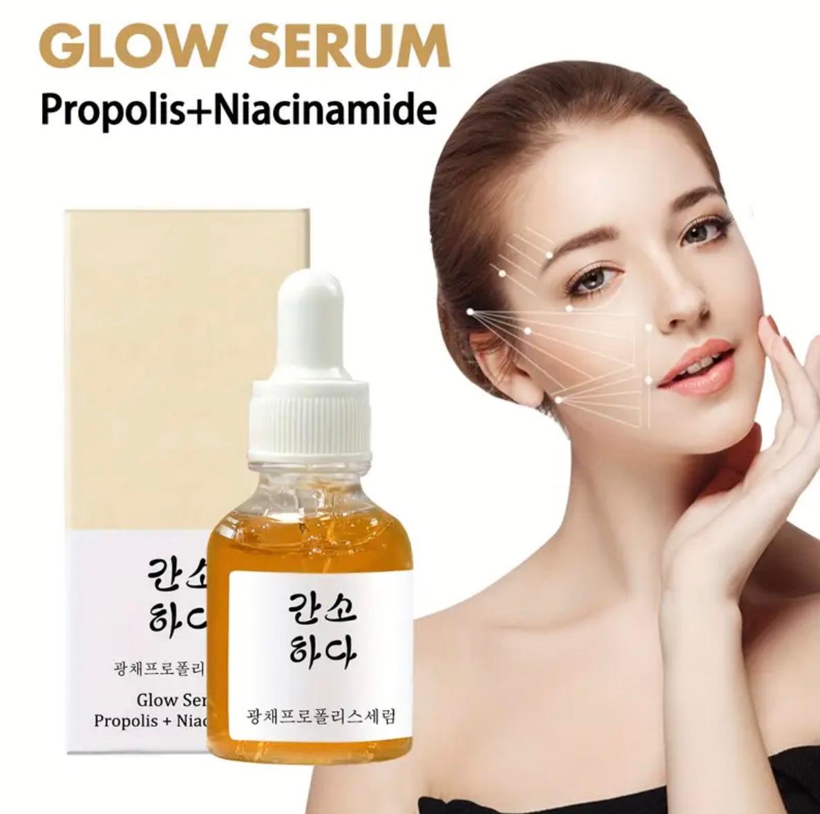 Propolis Niacinamide Glow Serum - Hydrating &amp; Facial Radiance