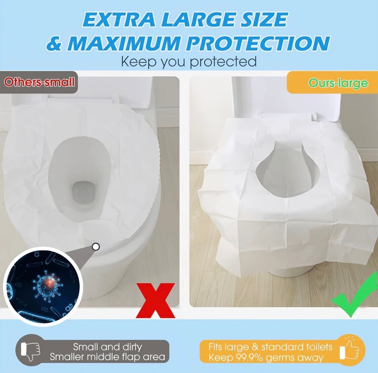 Disposable Travel Toilet Seat Covers