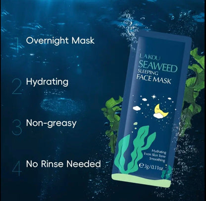 LAIKOU Sleeping Face Mask Pack of 20 – Hydrating &amp; Brightening Night Mask Set.
