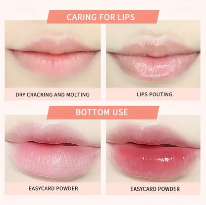 Peach Flavored Tinted Lip Balm Long-Lasting Moisturizing