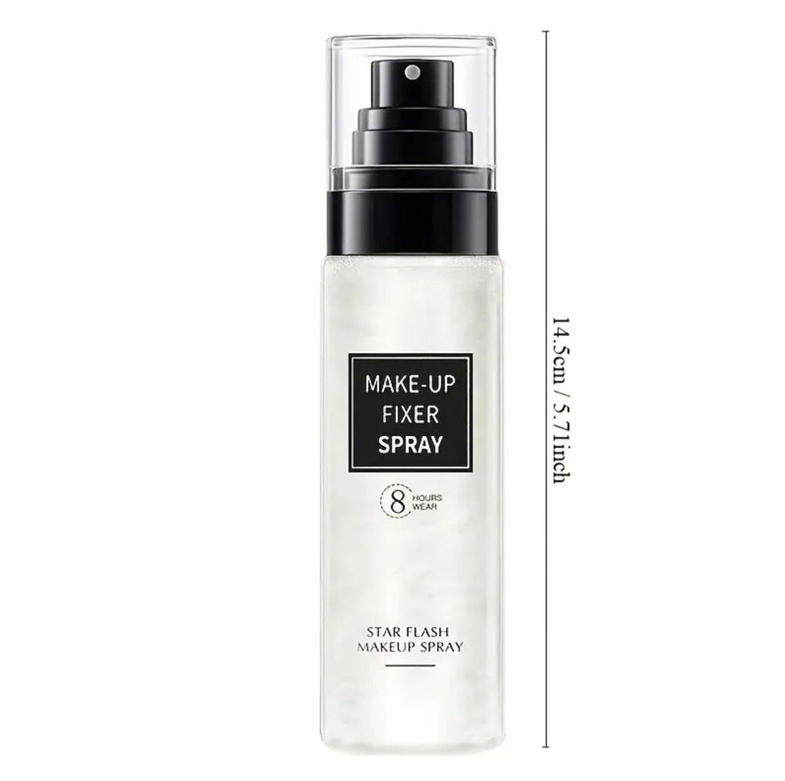 LIFUSHA Star Flash Makeup Fixer Spray - 3-in-1 Setting Spray for 8-Hour Wear, Oil Control, and Highlight 100ml.