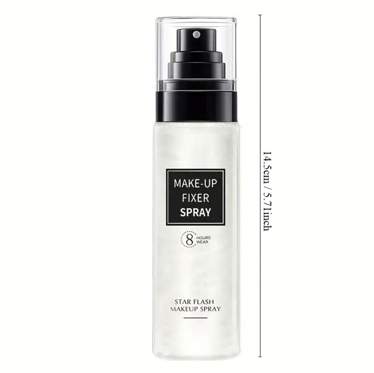 LIFUSHA Star Flash Makeup Fixer Spray - 3-in-1 Setting Spray for 8-Hour Wear, Oil Control, and Highlight 100ml.