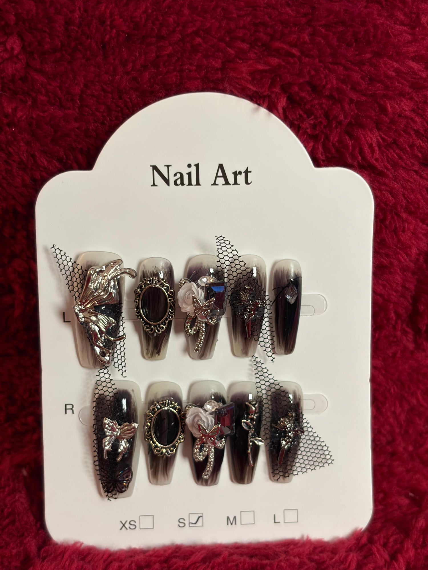 A 4 Press On -Set 3D Nail Art Gallery