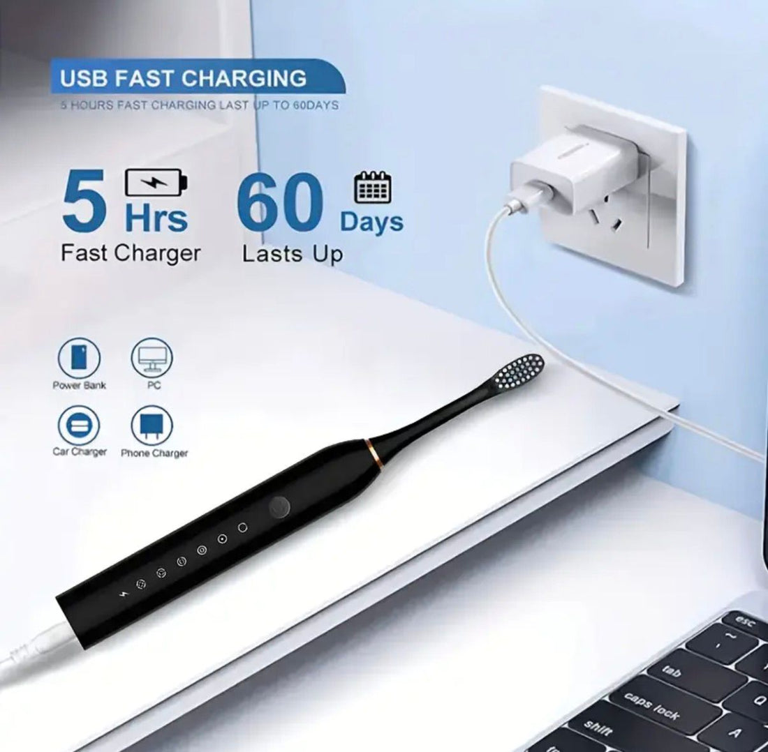 6-Speed Mode Smart Timer Electric Toothbrush