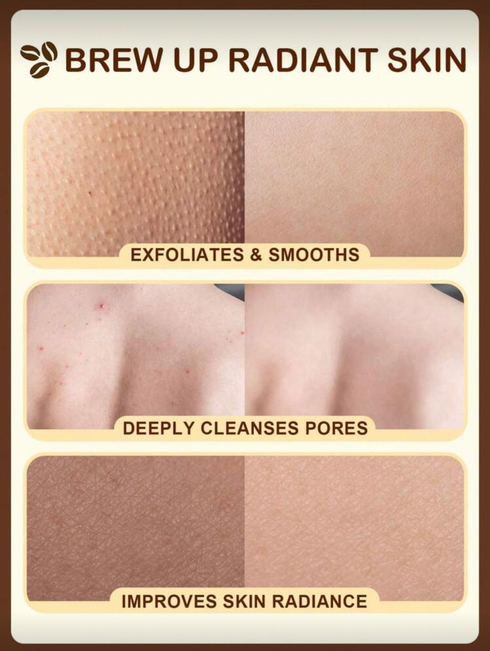 Slow Sunday Coffee&amp; Dead Sea Salt Body For Silky Smooth Skin Body Scrub 100g