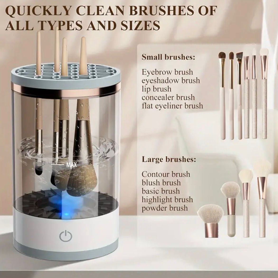 Electric Makeup Brush Cleaner