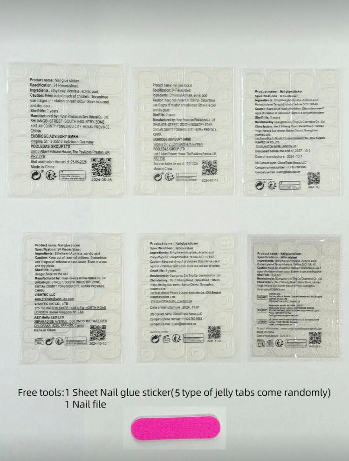 Leopard Print Reusable Oval Shape False Nails