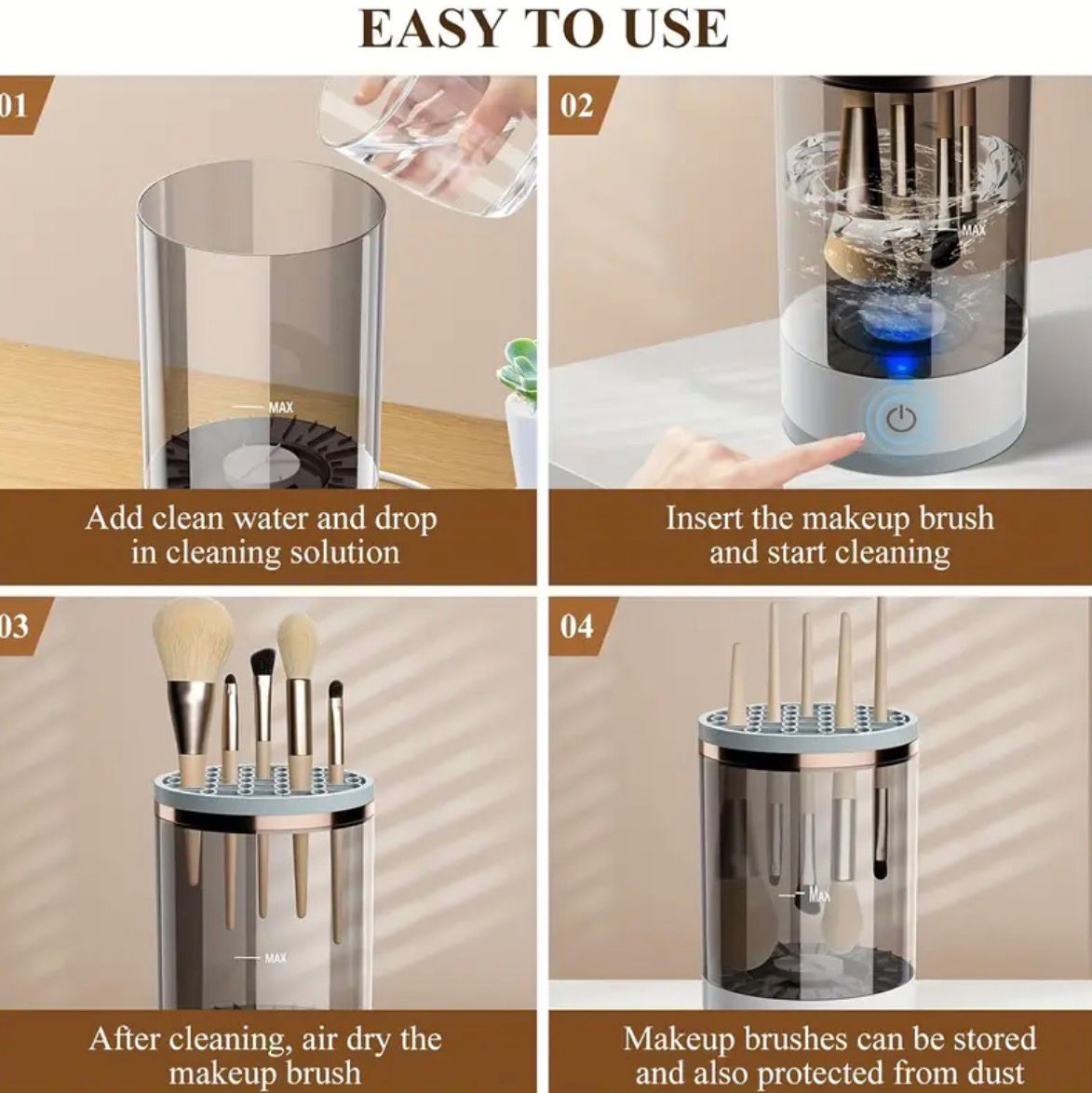 Electric Makeup Brush Cleaner