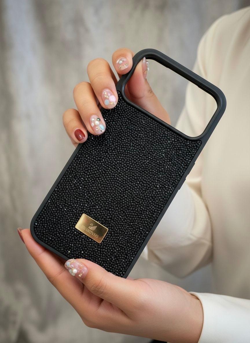 iPhone 17 Pro Max Swarovski Crystal Fabric Cases