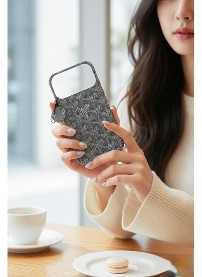 GOYARD-Style 17 Pro Max Cases in different 6 colors