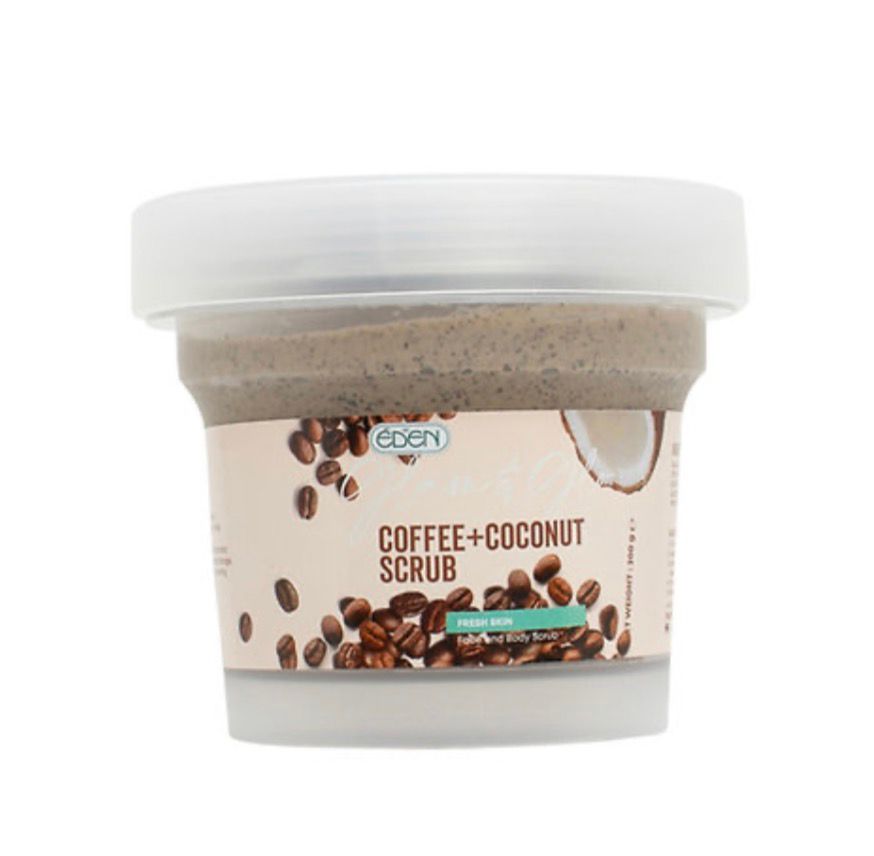 Eden Glam &amp; Glo Coffee+Coconut Scrub 200Gm