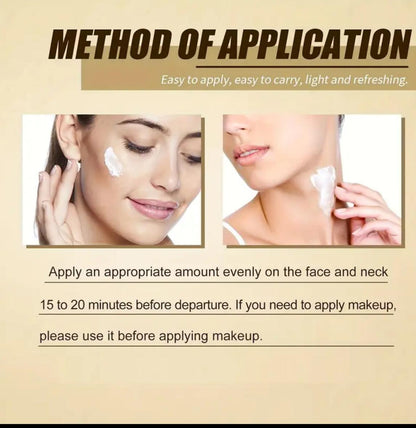 Rice Probiotic Protective cream is refreshing, moisturizing and non-sticky, effectively protecting the Light Beige. It is an essential choice for outdoor activities in summer