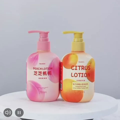 Peach Body Lotion for Dry skin with Hyaluronic Acid | Nicotinamide | Vitamin C | Vitamin E